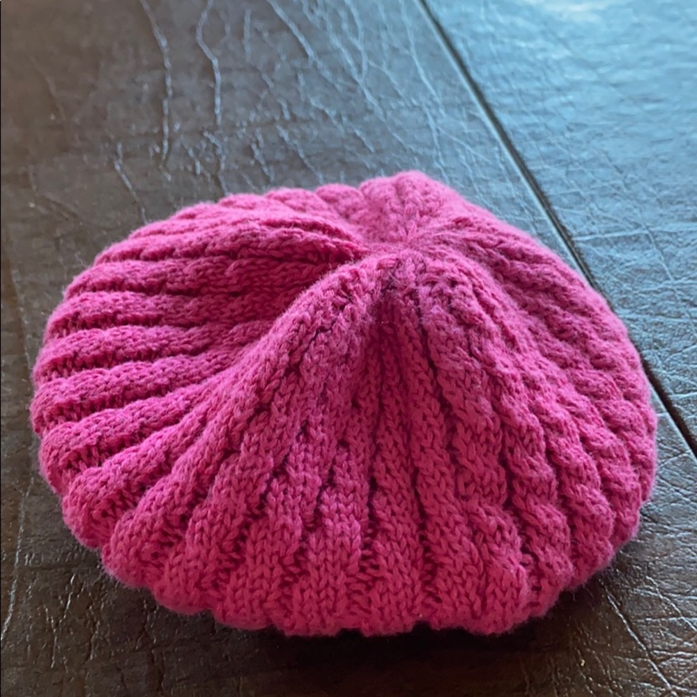American Girl pink beret